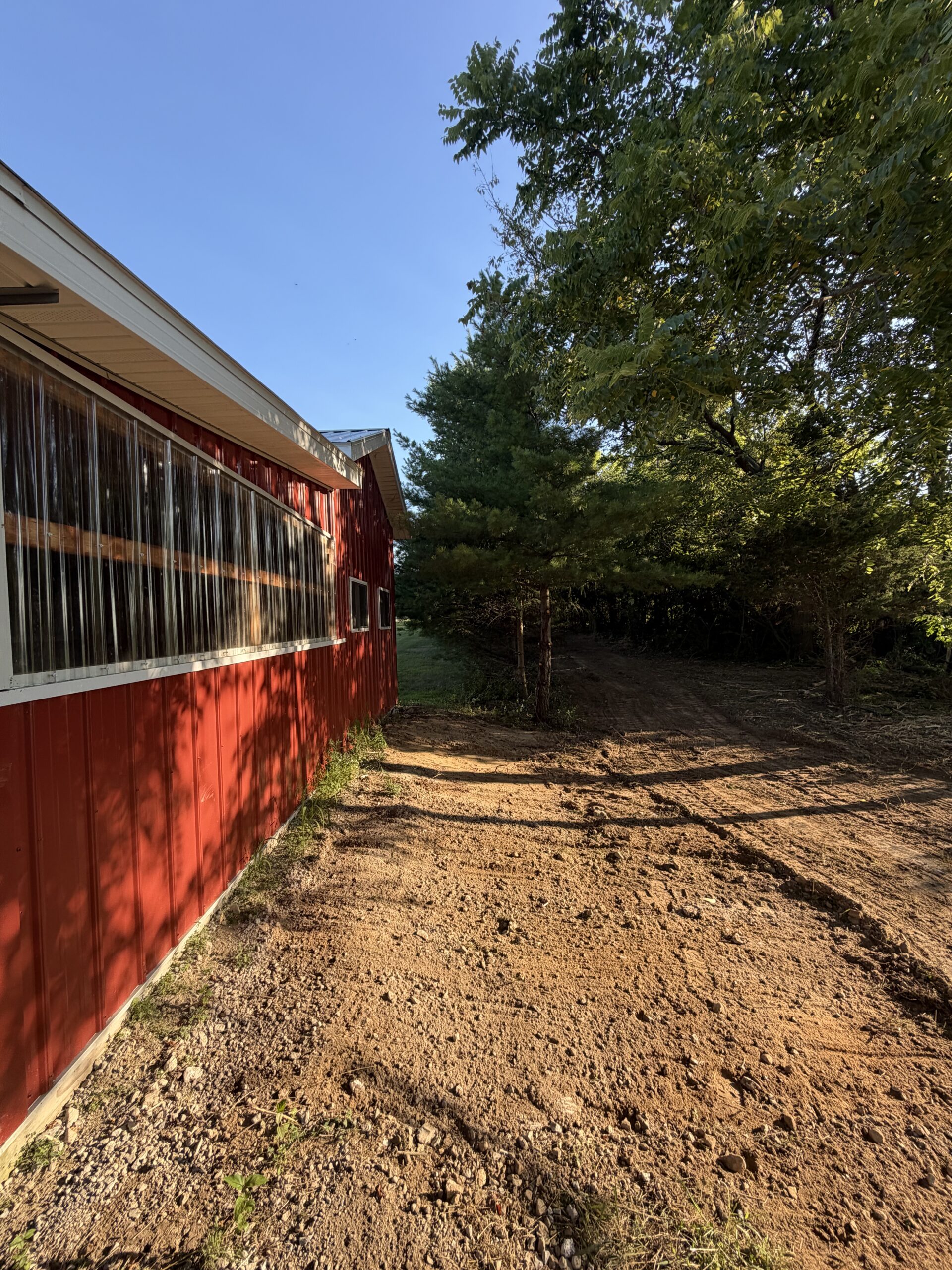 Terra Forge cleared site access alongside a building