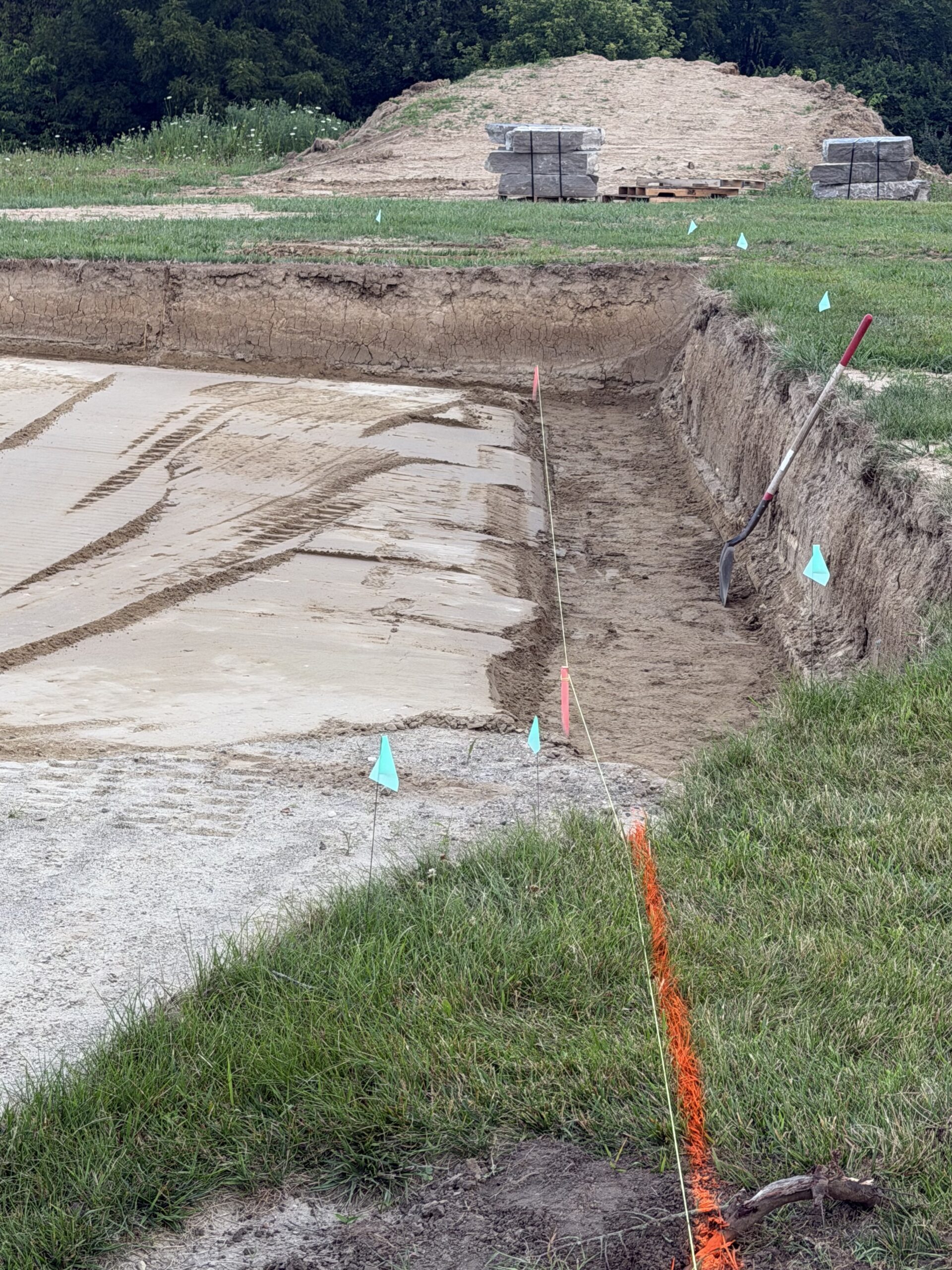 Terra Forge site excavation and layout work