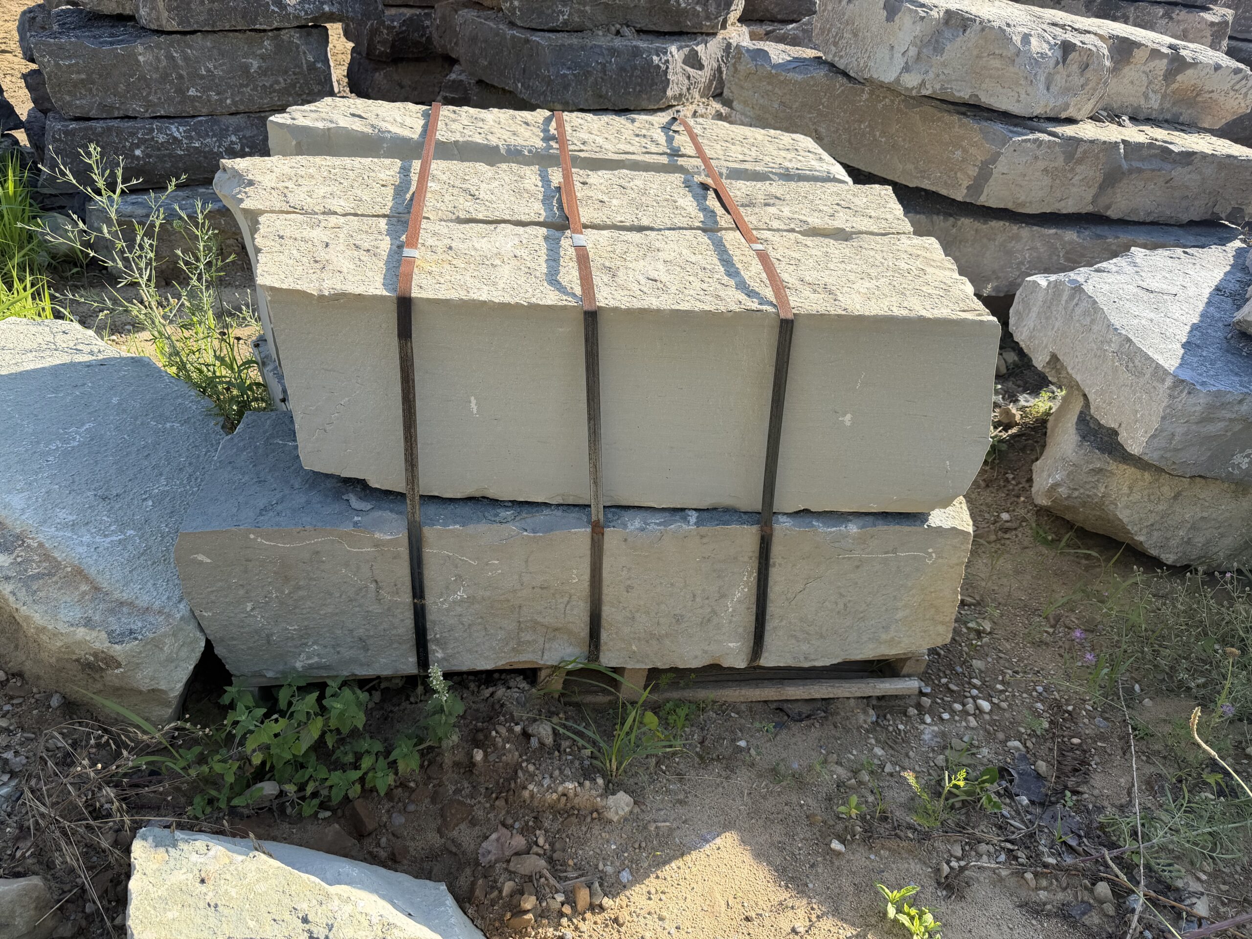 Natural limestone selected for a Terra Forge project