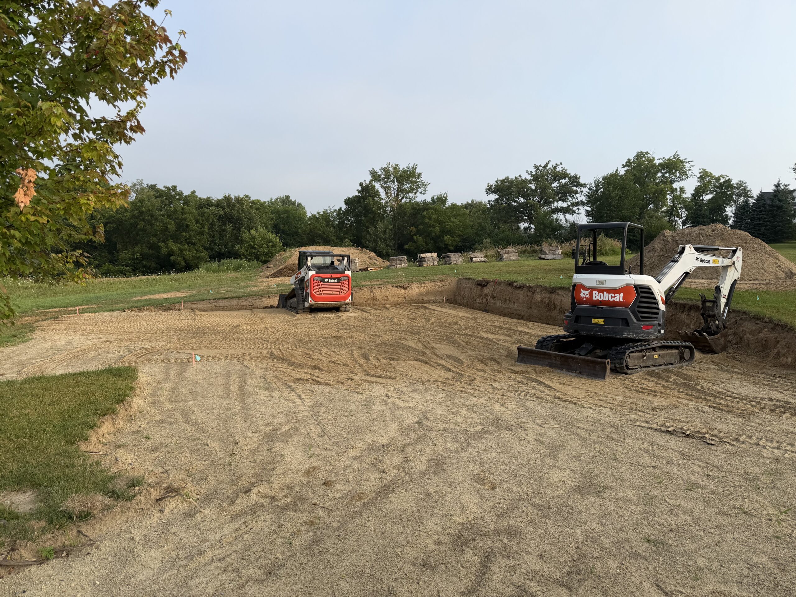 Terra Forge track shaping and grading work